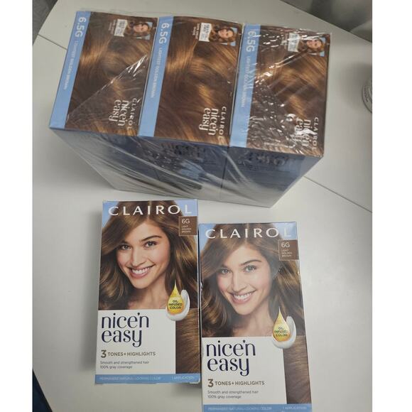 Clairol Nice and Easy Color 6G and 6.5G Bundle of 5 New - Picture 2 of 4